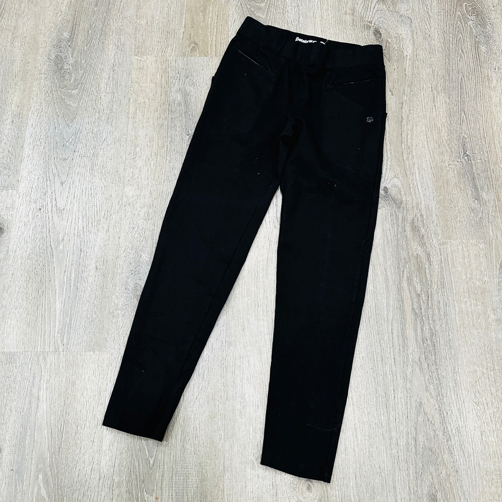 Betabrand Black Dress Pant Womens M Yoga Pants Skinny Leg Long Workwear Stretch